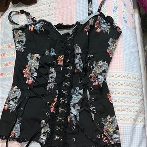 Skull candy corset
